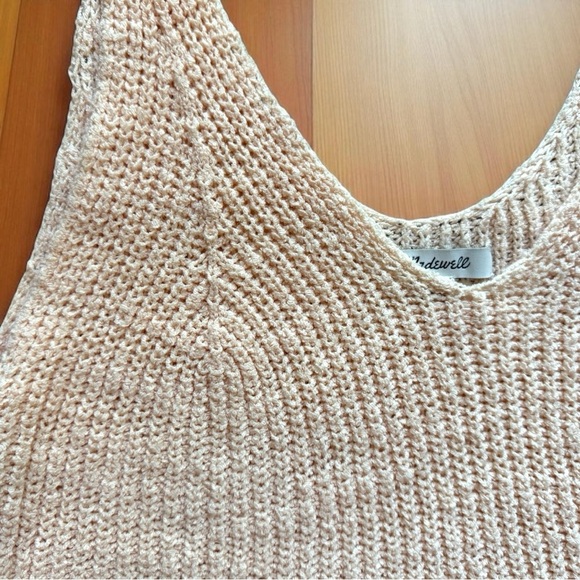 Madewell Peach Knit Sweater Tank Top – Size Large - Picture 8 of 12